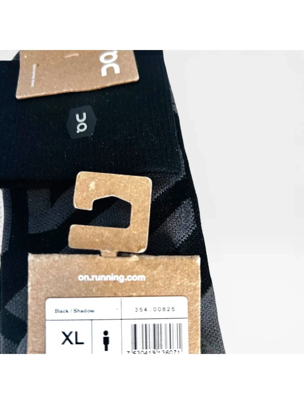 3 Pack NWT On Running Performance Mid Socks Black Shadow XL (11.5-12.5)